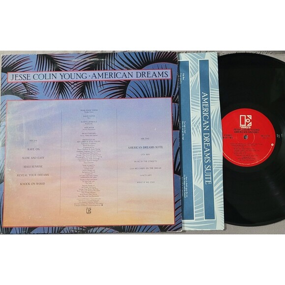 Jesse Colin Young LP American Dreams on Elektra VG/M- Folk Rock - Picture 2 of 2